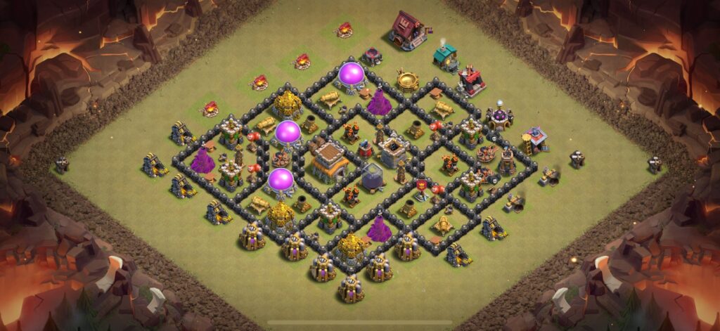 TH8 War Base - Top Town Hall 8 War Base with Link (#24) - Clash of Clans 2025​ TH8 Base