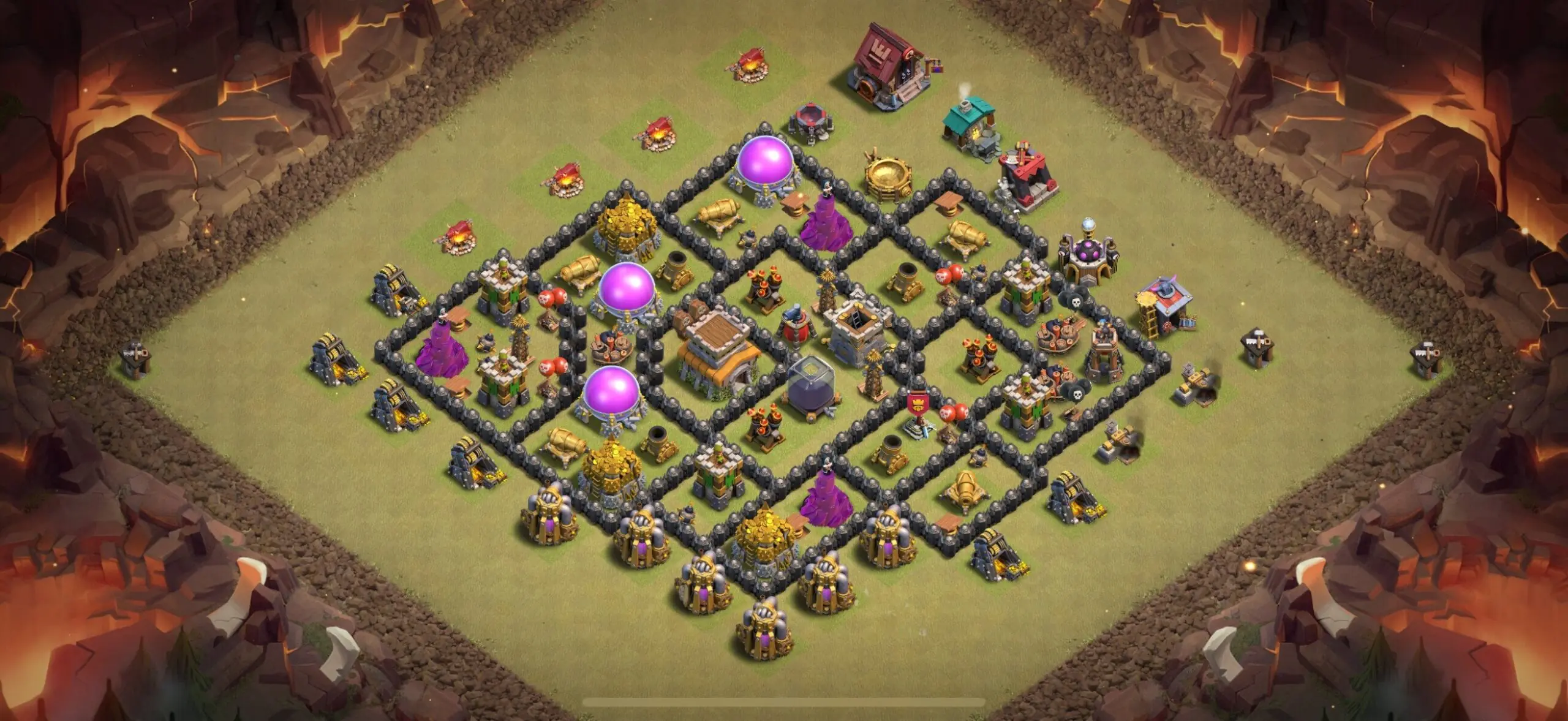 TH8 War Base - Top Town Hall 8 War Base with Link (#24) - Clash of Clans 2025​ TH8 Base