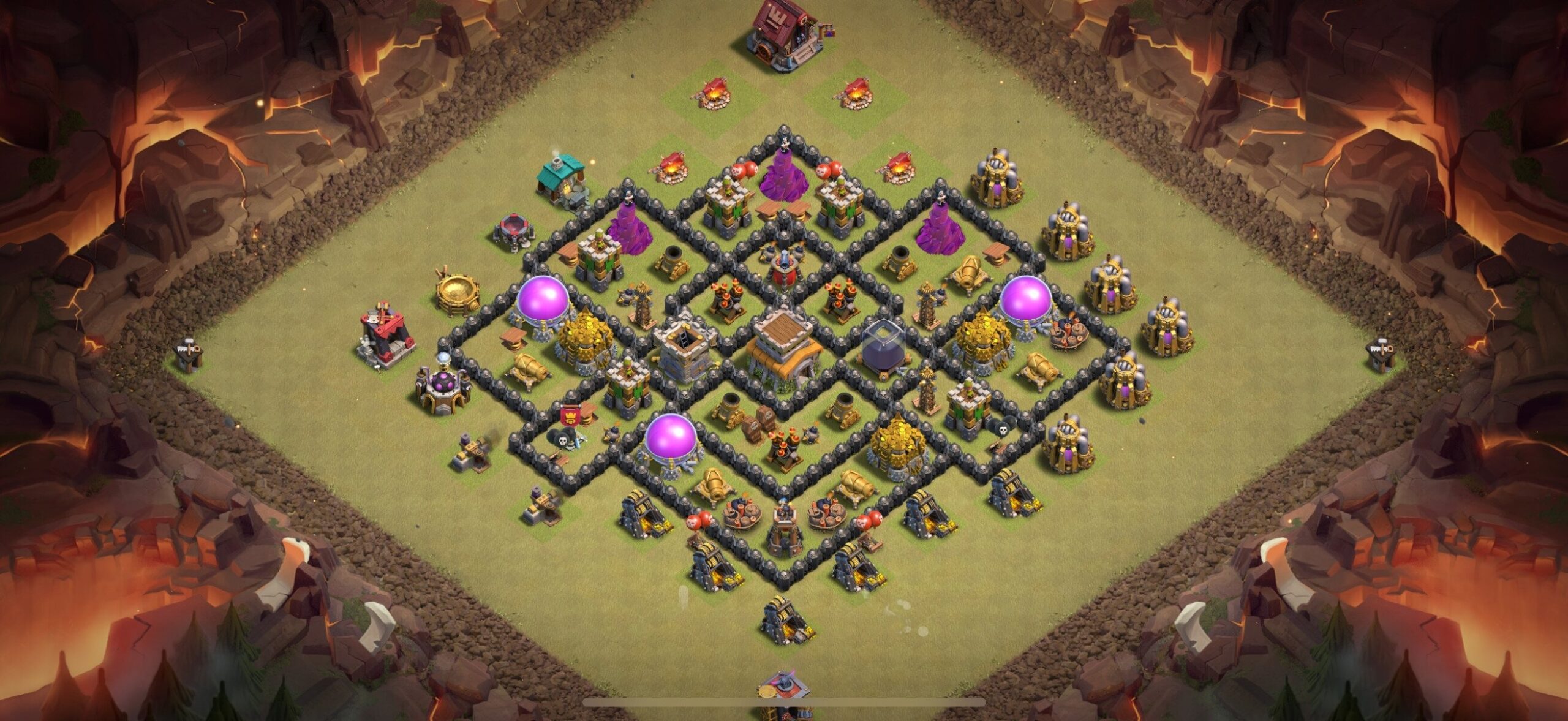 TH8 War Base - Top Town Hall 8 War Base with Link (#25) - Clash of Clans 2025​ TH8 Base