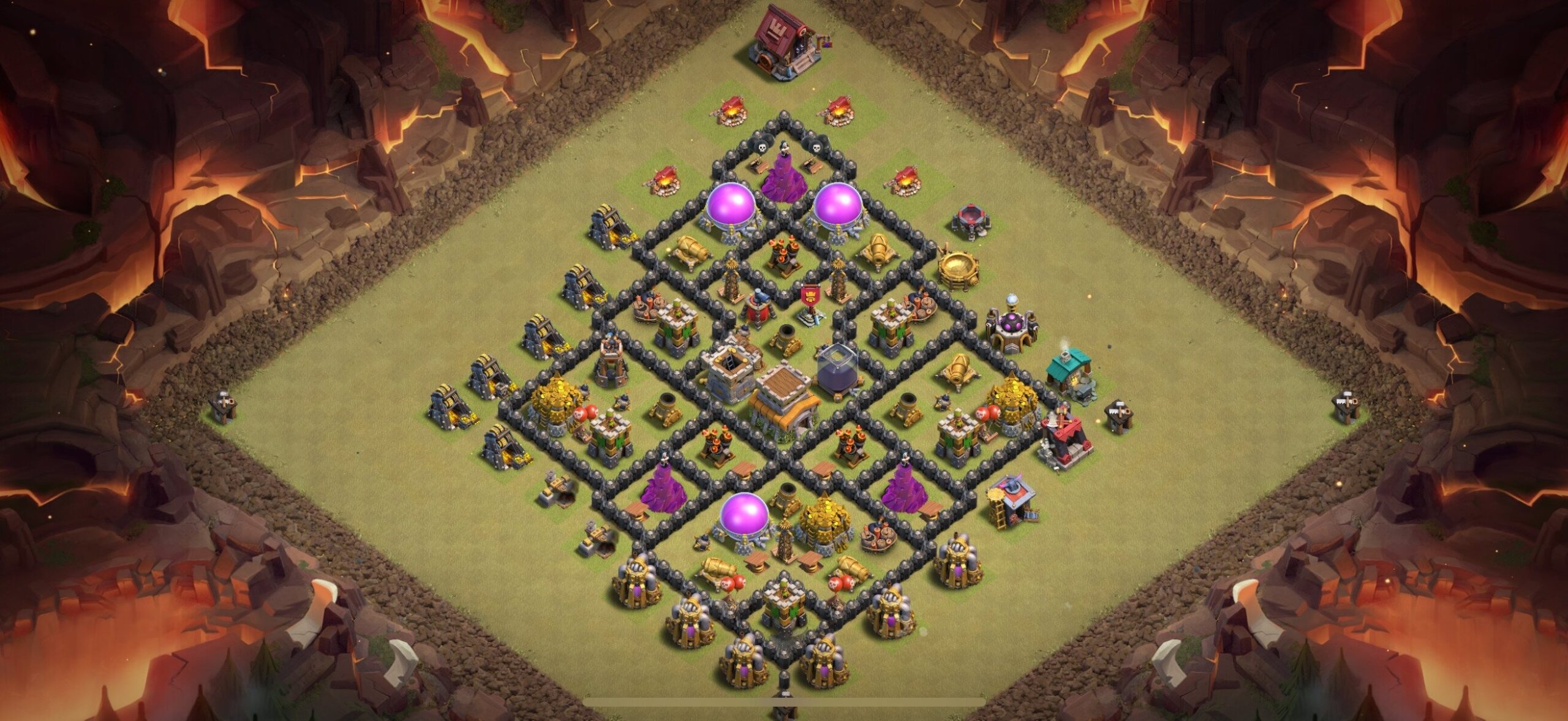 TH8 War Base - Top Town Hall 8 War Base with Link (#26) - Clash of Clans 2025​ TH8 Base