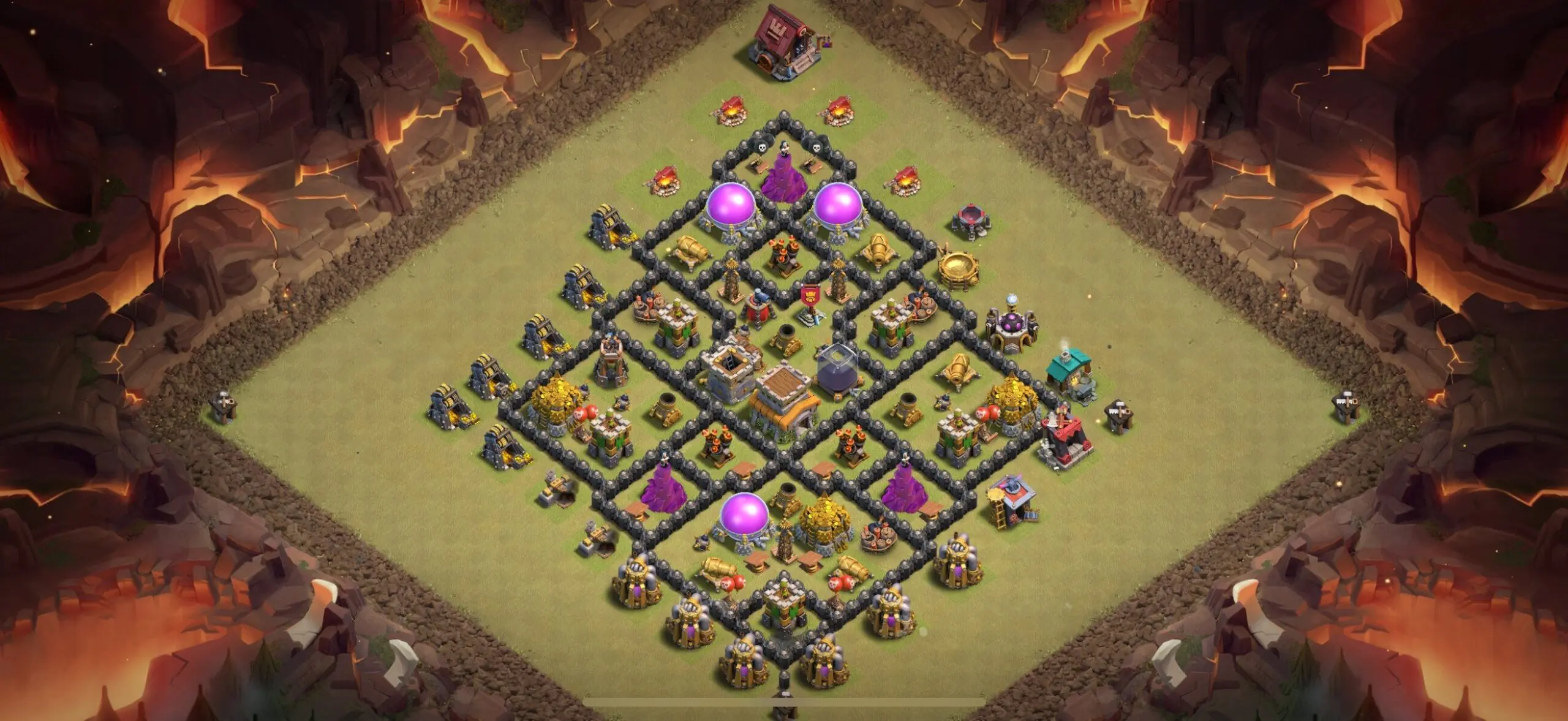 TH8 War Base - Top Town Hall 8 War Base with Link (#26) - Clash of Clans 2025​ TH8 Base