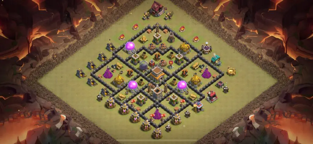 TH8 War Base - Top Town Hall 8 War Base with Link (#3) - Clash of Clans 2025​ TH8 Base