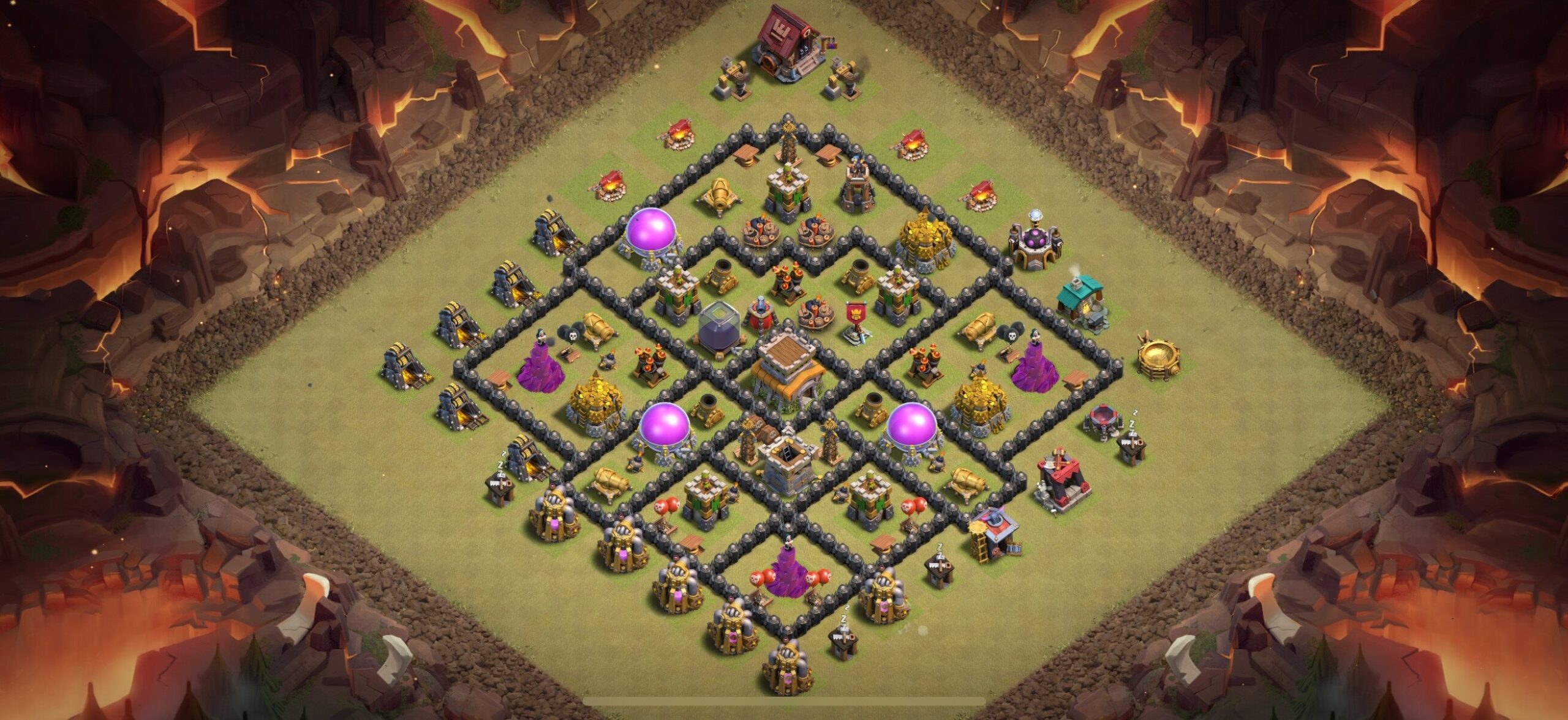 TH8 War Base - Top Town Hall 8 War Base with Link (#3) - Clash of Clans 2025​ TH8 Base