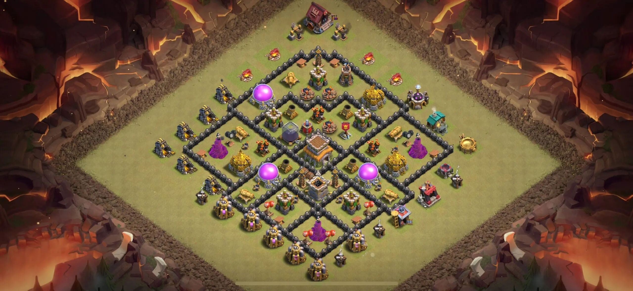 TH8 War Base - Top Town Hall 8 War Base with Link (#3) - Clash of Clans 2025​ TH8 Base