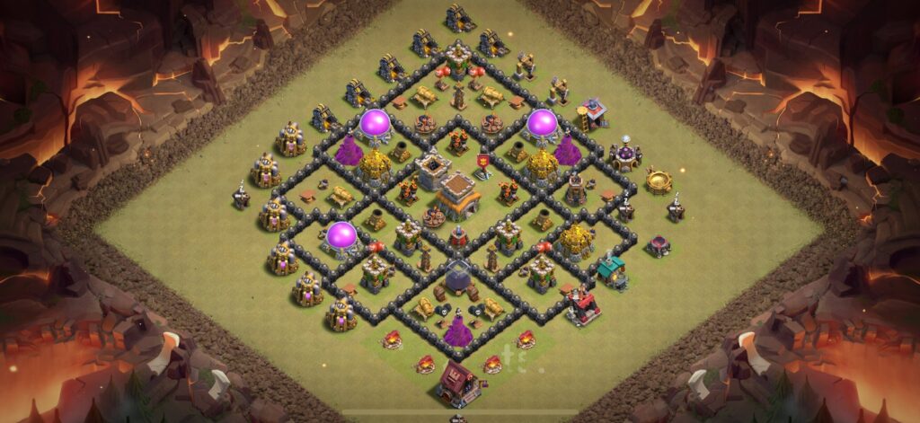 TH8 War Base - Top Town Hall 8 War Base with Link (#4) - Clash of Clans 2025​ TH8 Base