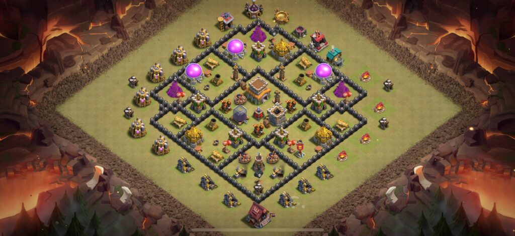 TH8 War Base - Top Town Hall 8 War Base with Link (#5) - Clash of Clans 2025​ TH8 Base