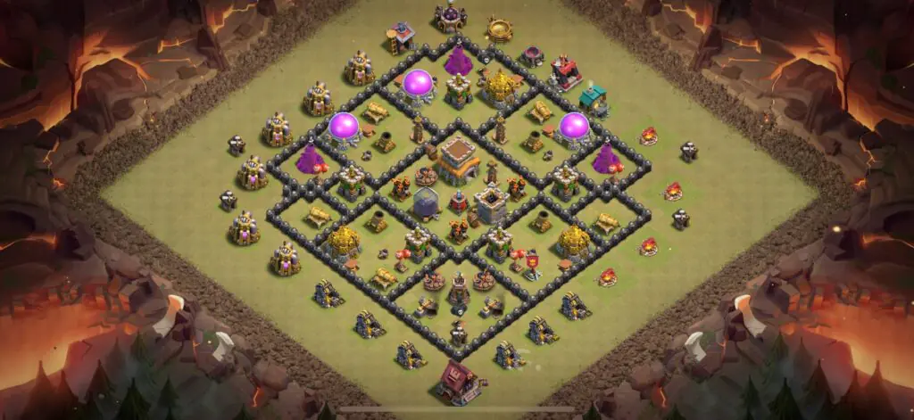 TH8 War Base - Top Town Hall 8 War Base with Link (#5) - Clash of Clans 2025​ TH8 Base