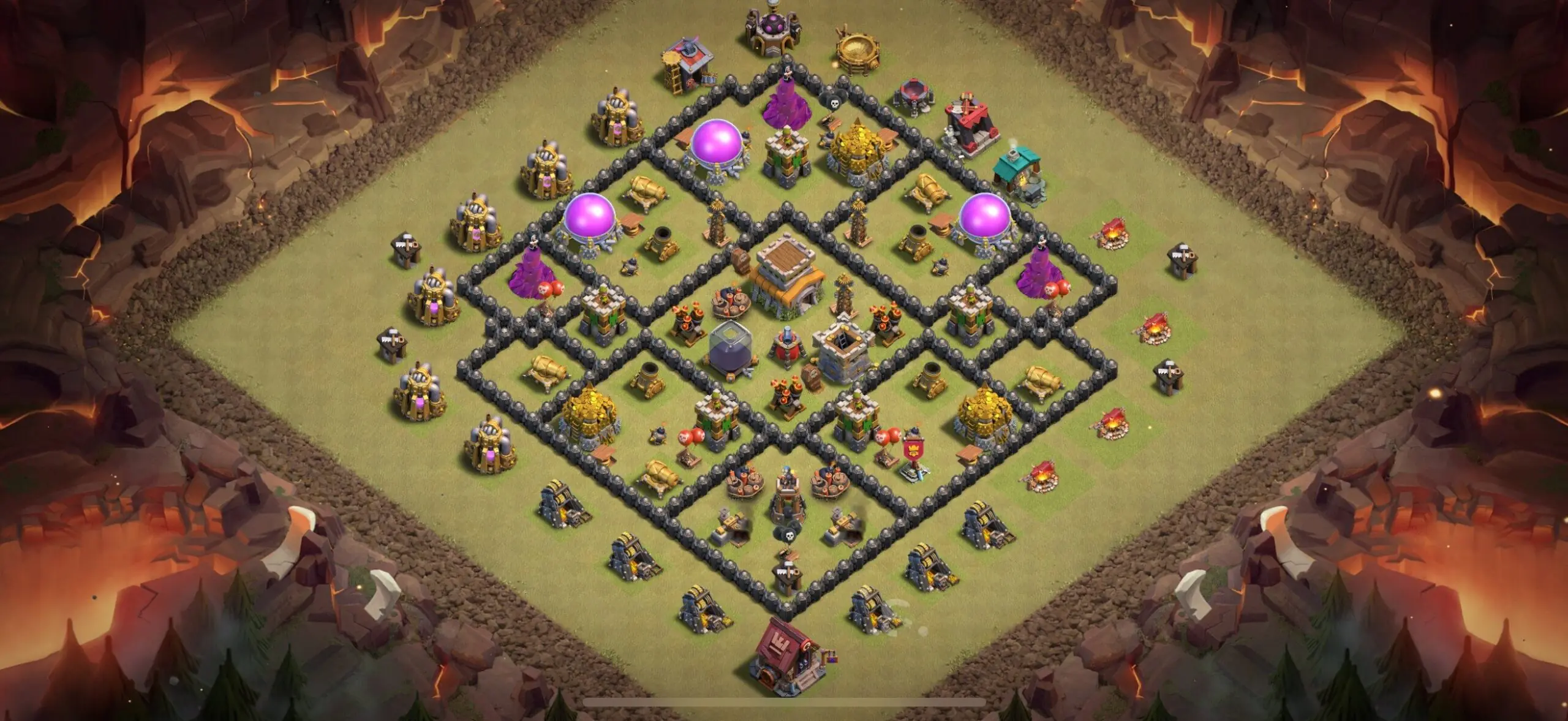 TH8 War Base - Top Town Hall 8 War Base with Link (#5) - Clash of Clans 2025​ TH8 Base