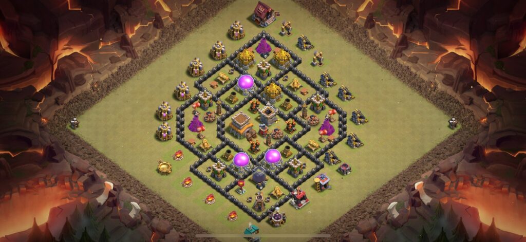 TH8 War Base - Top Town Hall 8 War Base with Link (#6) - Clash of Clans 2025​ TH8 Base