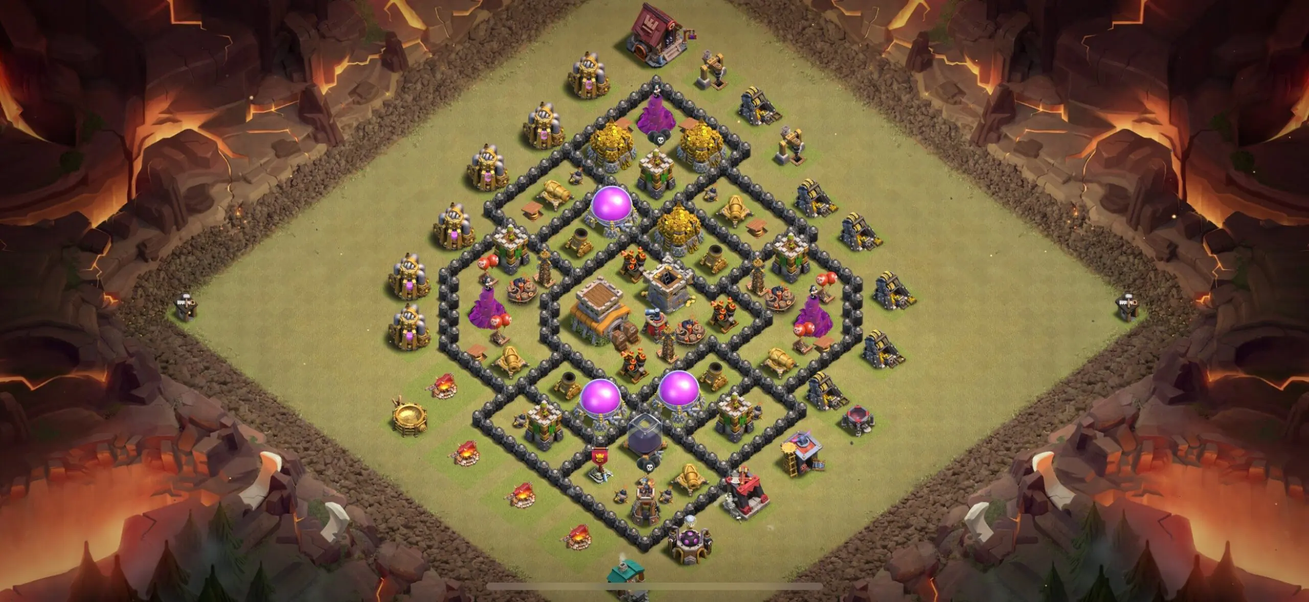TH8 War Base - Top Town Hall 8 War Base with Link (#6) - Clash of Clans 2025​ TH8 Base