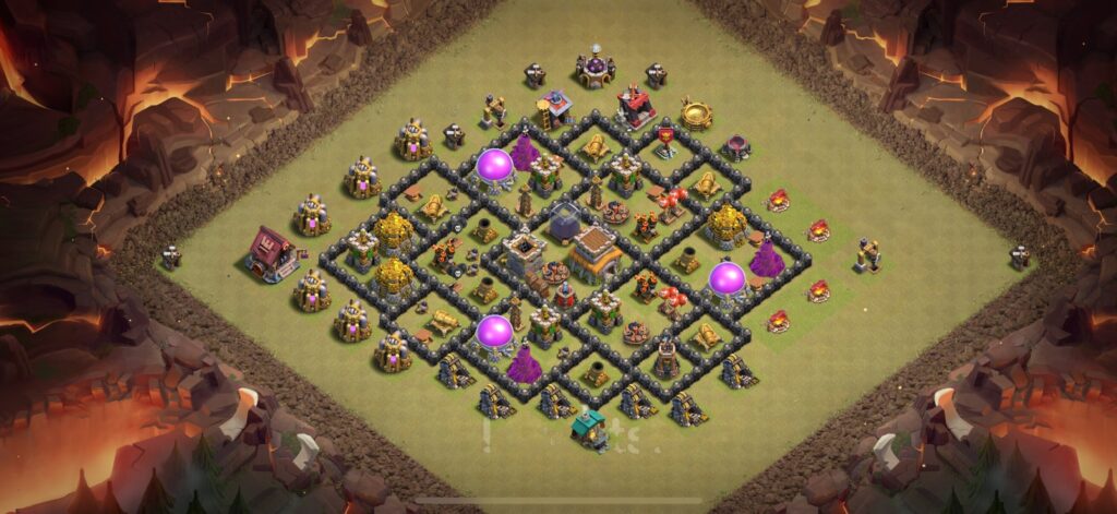 TH8 War Base - Top Town Hall 8 War Base with Link (#7) - Clash of Clans 2025​ TH8 Base