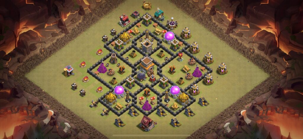 TH8 War Base - Top Town Hall 8 War Base with Link (#8) - Clash of Clans 2025​ TH8 Base