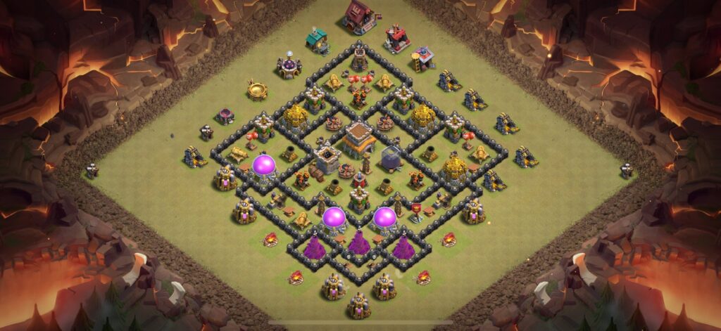TH8 War Base - Top Town Hall 8 War Base with Link (#9) - Clash of Clans 2025​ TH8 Base