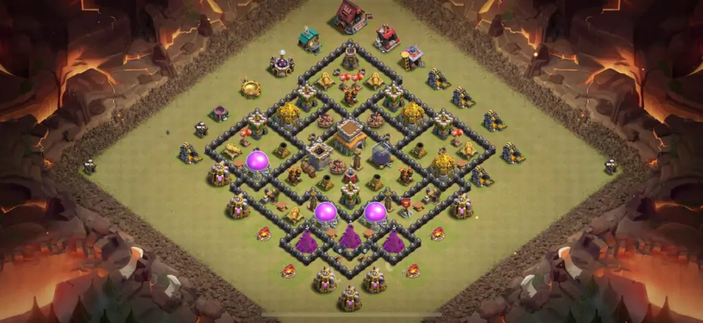 TH8 War Base - Top Town Hall 8 War Base with Link (#9) - Clash of Clans 2025​ TH8 Base