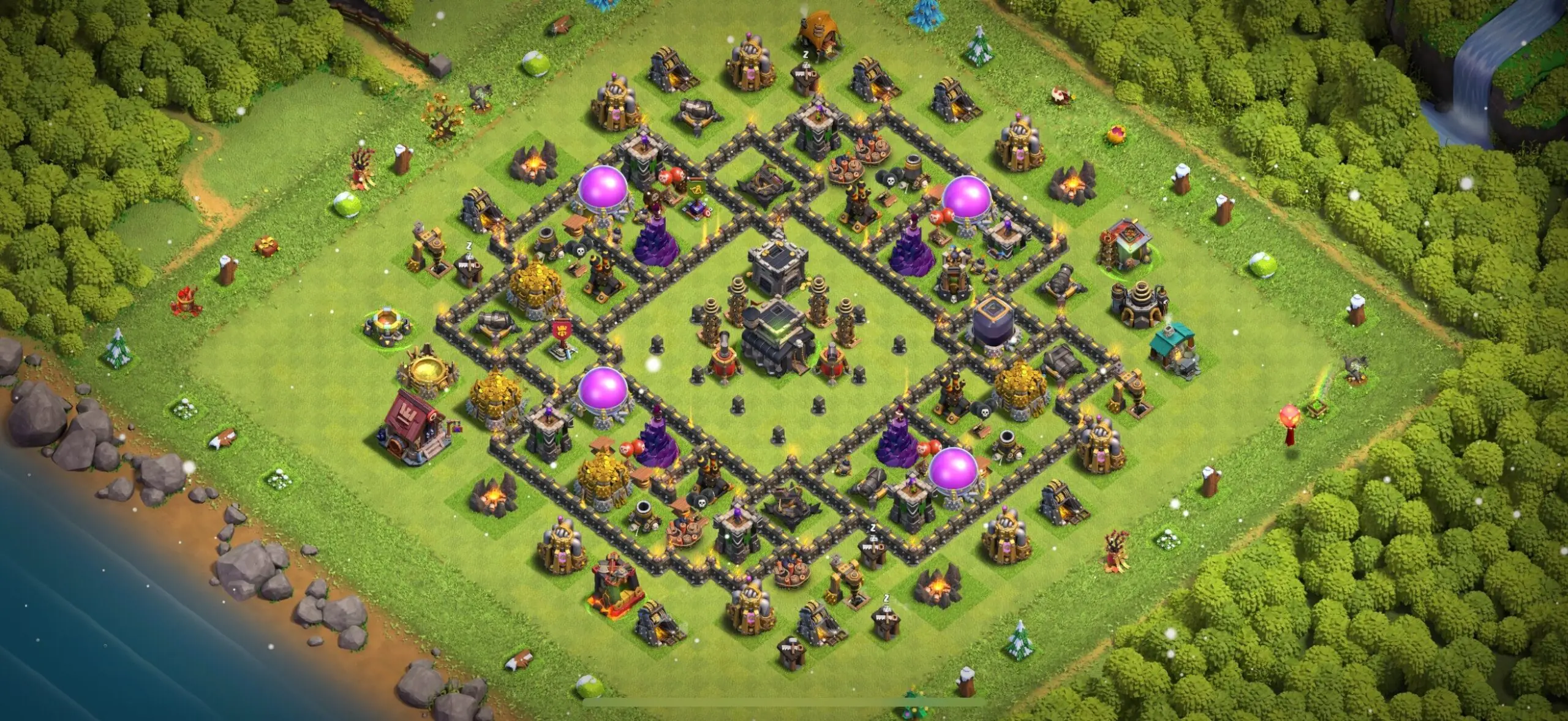 TH9 Defense Base - Top Town Hall 9 Defense Base with Link (#11) - Clash of Clans 2025​ TH9 Base