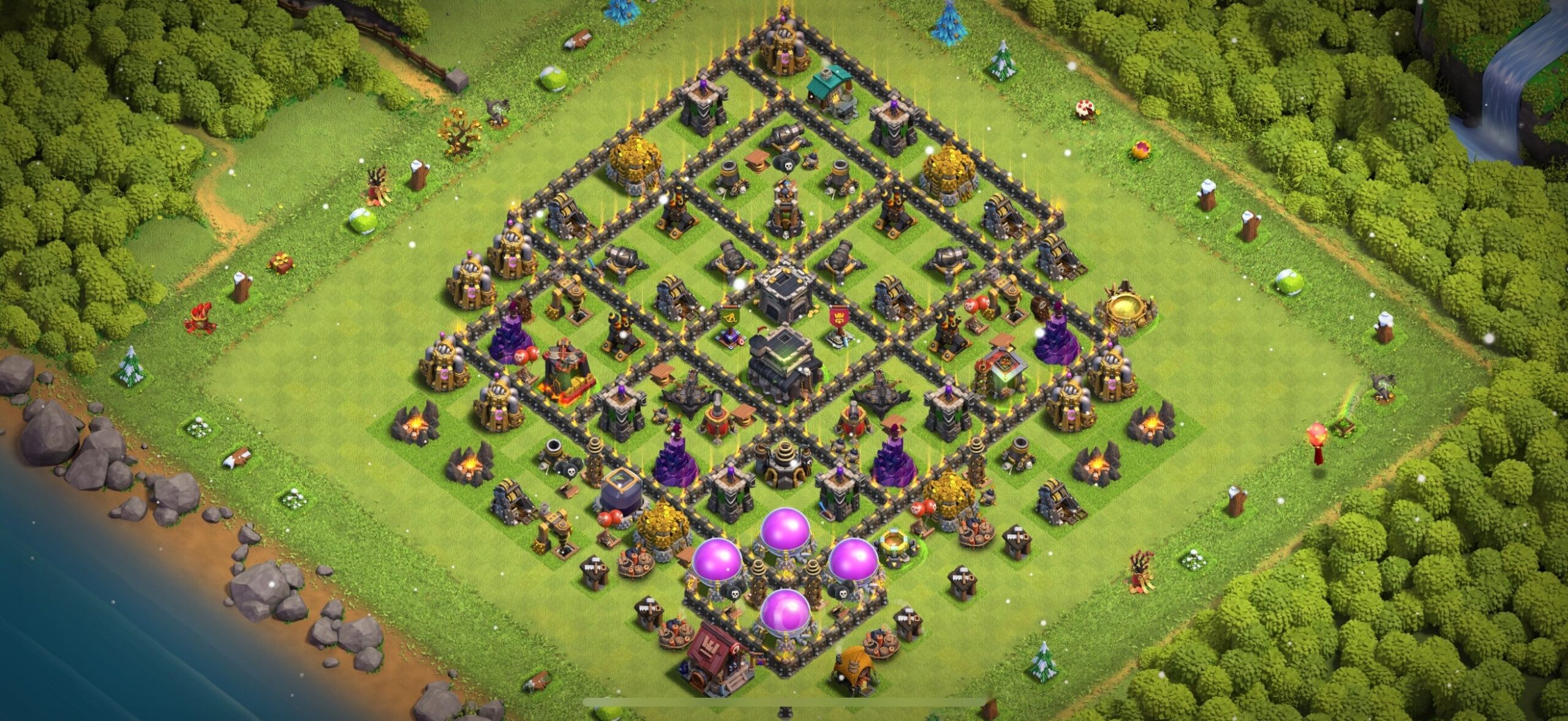 TH9 Defense Base - Top Town Hall 9 Defense Base with Link (#12) - Clash of Clans 2025​ TH9 Base