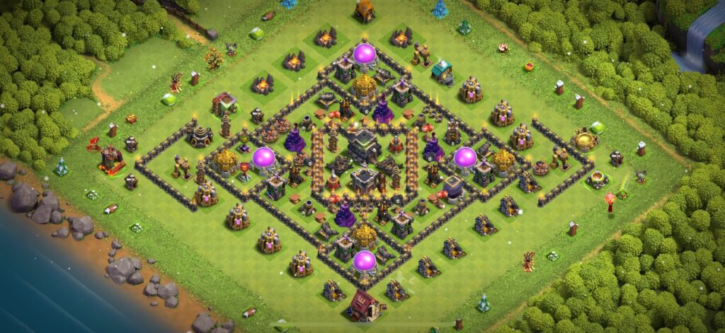 TH9 Defense Base - Top Town Hall 9 Defense Base with Link (#14) - Clash of Clans 2025​ TH9 Base