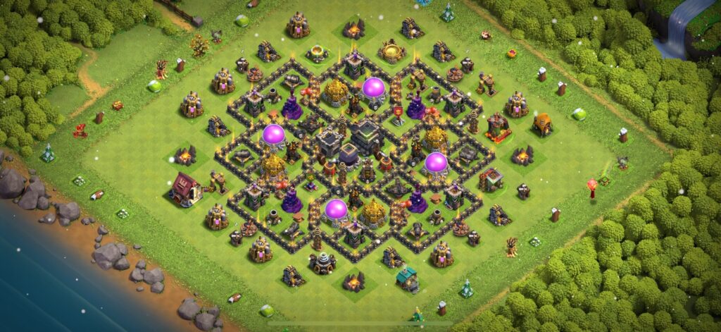 TH9 Defense Base - Top Town Hall 9 Defense Base with Link (#15) - Clash of Clans 2025​ TH9 Base