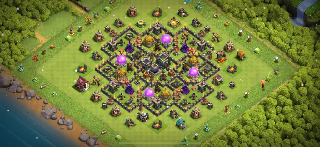 TH9 Defense Base - Top Town Hall 9 Defense Base with Link (#15) - Clash of Clans 2025​ TH9 Base
