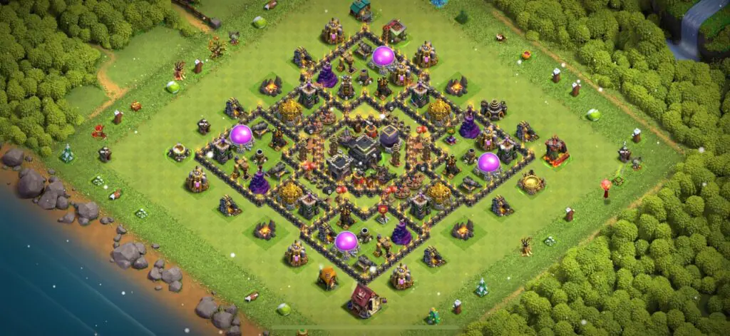 TH9 Defense Base - Top Town Hall 9 Defense Base with Link (#16) - Clash of Clans 2025​ TH9 Base