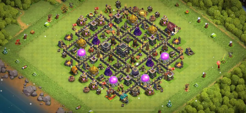 TH9 Defense Base - Top Town Hall 9 Defense Base with Link (#17) - Clash of Clans 2025​ TH9 Base