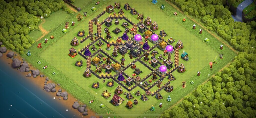 TH9 Defense Base - Top Town Hall 9 Defense Base with Link (#18) - Clash of Clans 2025​ TH9 Base