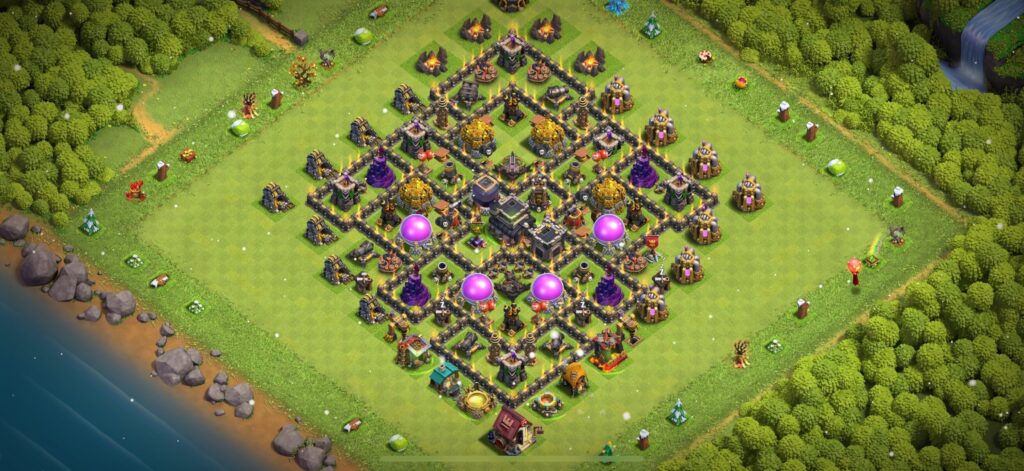 TH9 Defense Base - Top Town Hall 9 Defense Base with Link (#19) - Clash of Clans 2025​ TH9 Base