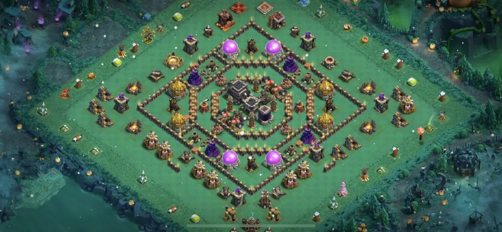 TH9 Defense Base - Top Town Hall 9 Defense Base with Link (#2) - Clash of Clans 2025​ TH9 Base