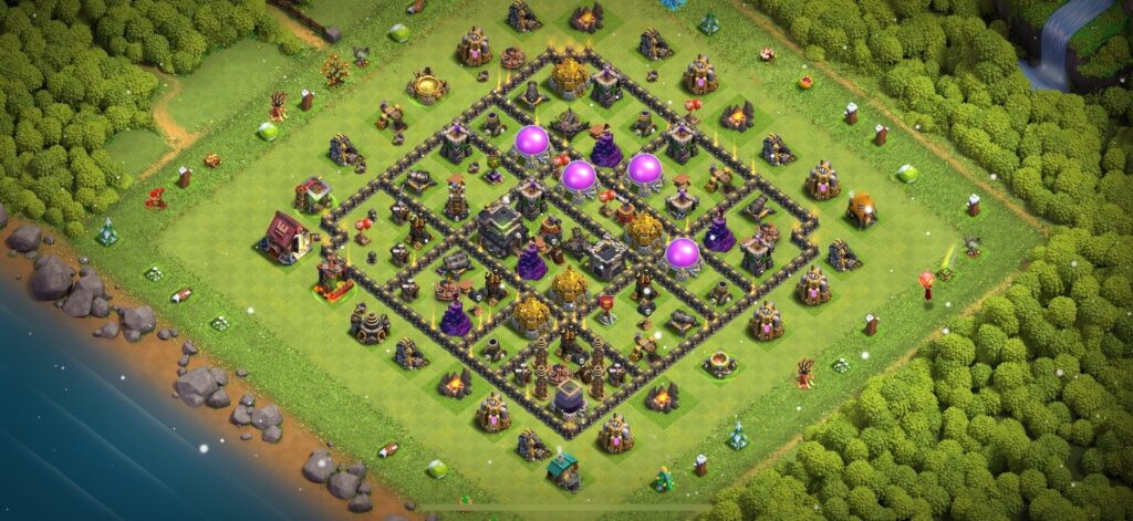 TH9 Defense Base - Top Town Hall 9 Defense Base with Link (#20) - Clash of Clans 2025​ TH9 Base