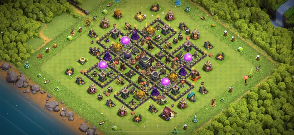 TH9 Defense Base - Top Town Hall 9 Defense Base with Link (#22) - Clash of Clans 2025​ TH9 Base