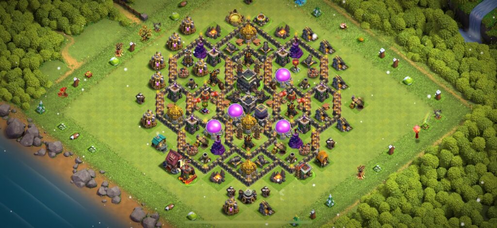 TH9 Defense Base - Top Town Hall 9 Defense Base with Link (#23) - Clash of Clans 2025​ TH9 Base