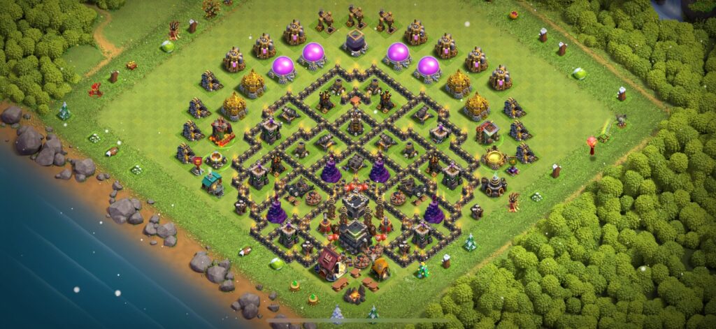 TH9 Defense Base - Top Town Hall 9 Defense Base with Link (#25) - Clash of Clans 2025​ TH9 Base