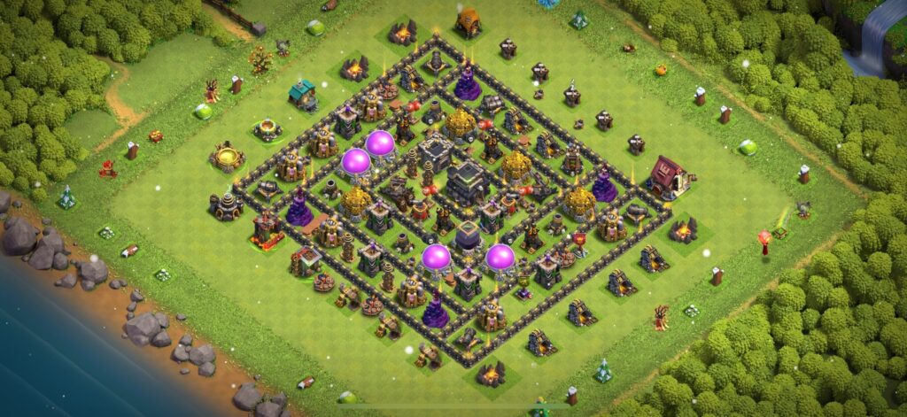 TH9 Defense Base - Top Town Hall 9 Defense Base with Link (#27) - Clash of Clans 2025​ TH9 Base