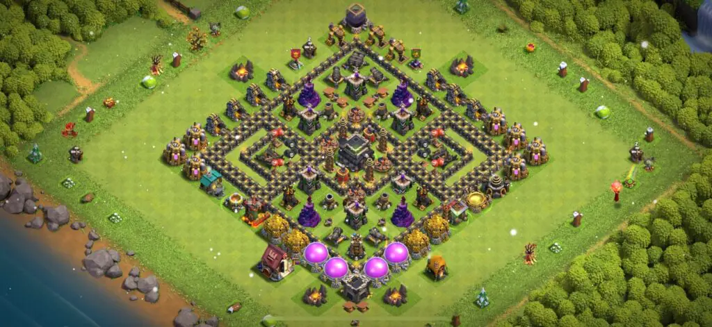 TH9 Defense Base - Top Town Hall 9 Defense Base with Link (#28) - Clash of Clans 2025​ TH9 Base
