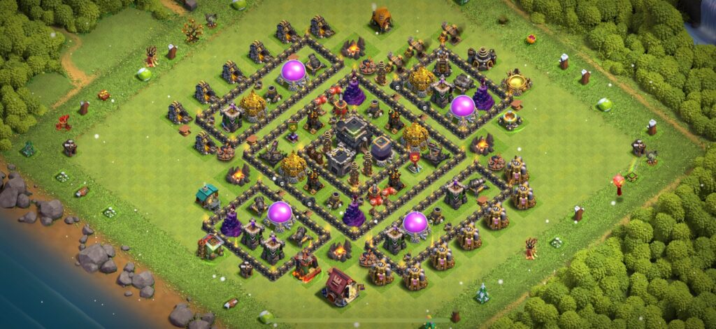 TH9 Defense Base - Top Town Hall 9 Defense Base with Link (#30) - Clash of Clans 2025​ TH9 Base