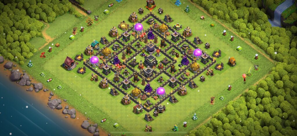 TH9 Defense Base - Top Town Hall 9 Defense Base with Link (#7) - Clash of Clans 2025​ TH9 Base