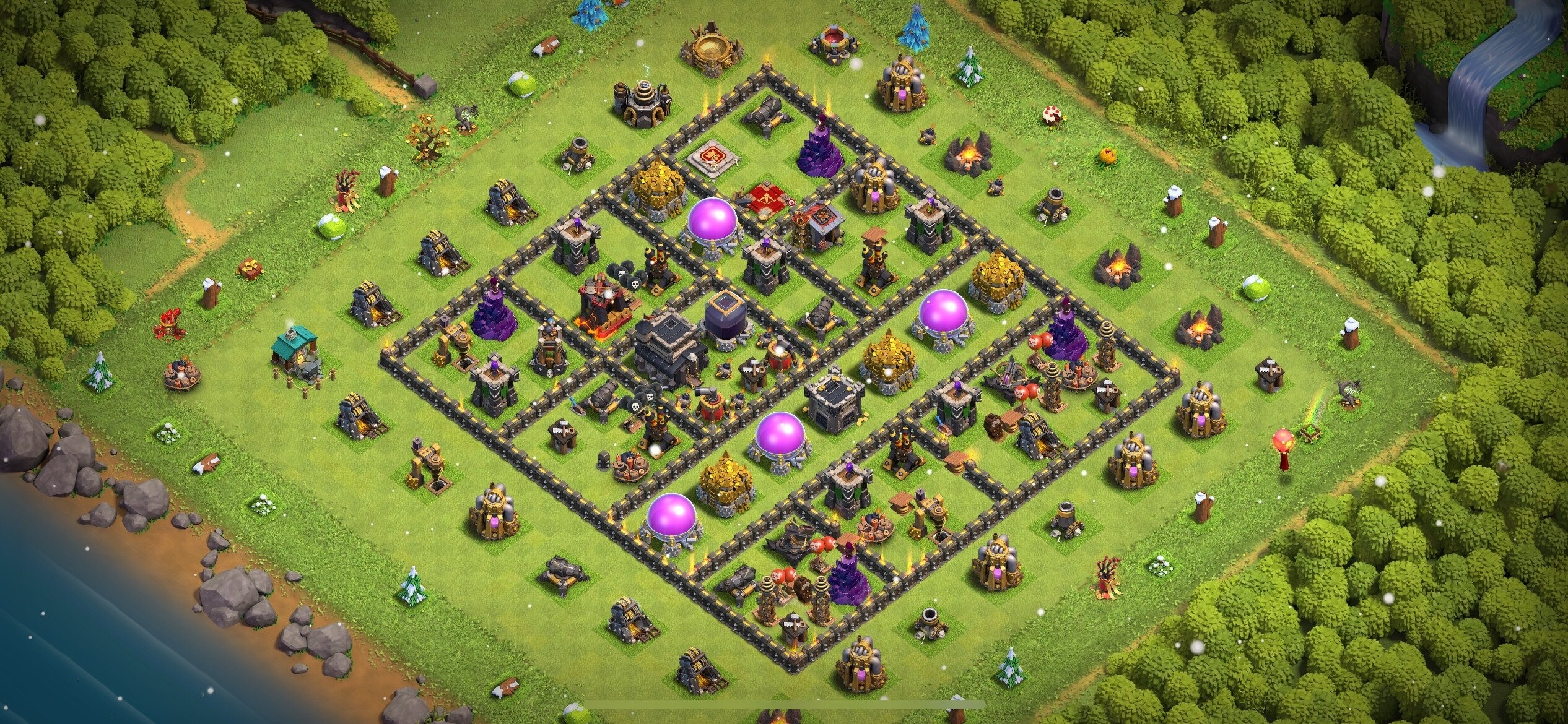 TH9 Farming Base - Top Town Hall 9 Farming Base with Link (#18) - Clash of Clans 2025​ TH9 Base