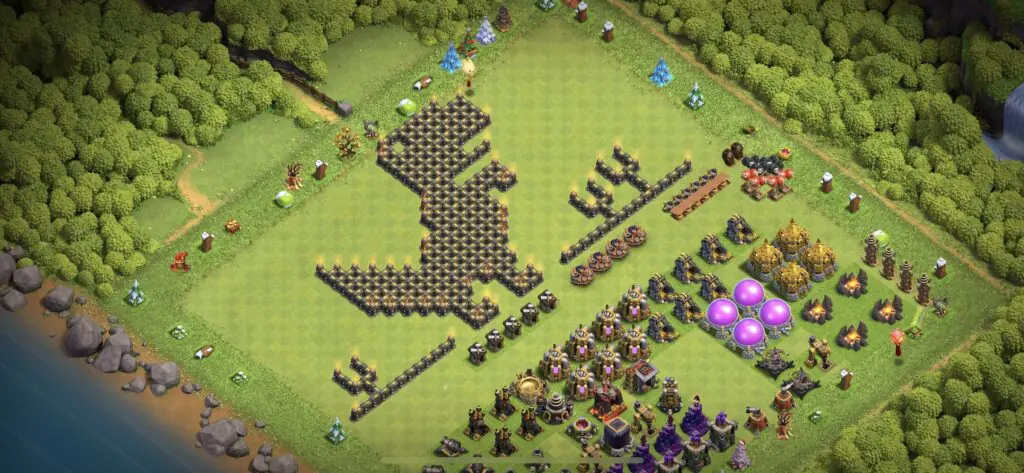 TH9 Troll Base - Top Town Hall 9 Troll/Funny Base with Link (#2) - Clash of Clans 2025​ TH9 Base