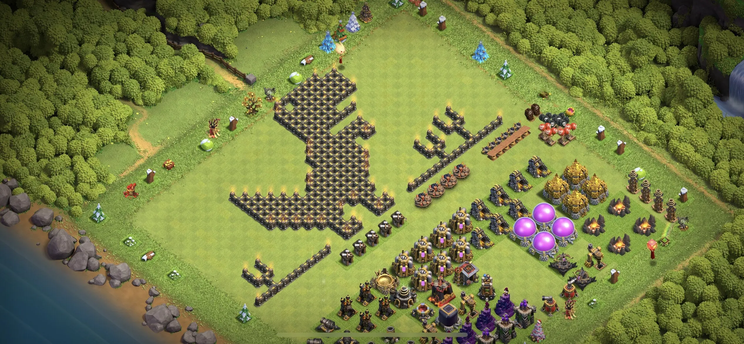 TH9 Troll Base - Top Town Hall 9 Troll/Funny Base with Link (#2) - Clash of Clans 2025​ TH9 Base