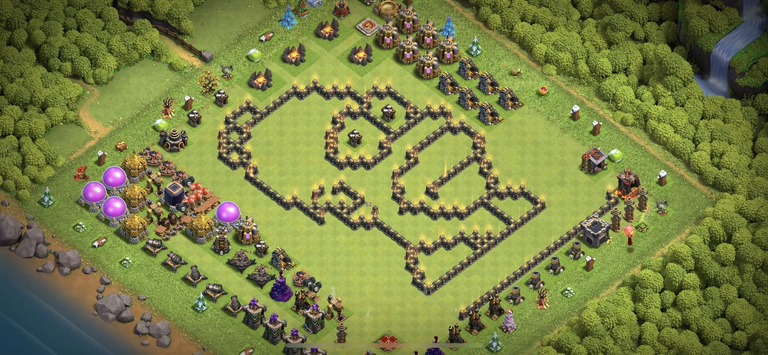 TH9 Troll Base - Top Town Hall 9 Troll/Funny Base with Link (#4) - Clash of Clans 2025​ TH9 Base