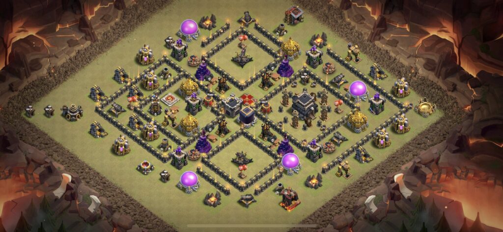 TH9 War Base - Top Town Hall 9 War Base with Link (#1) - Clash of Clans 2025​ TH9 Base