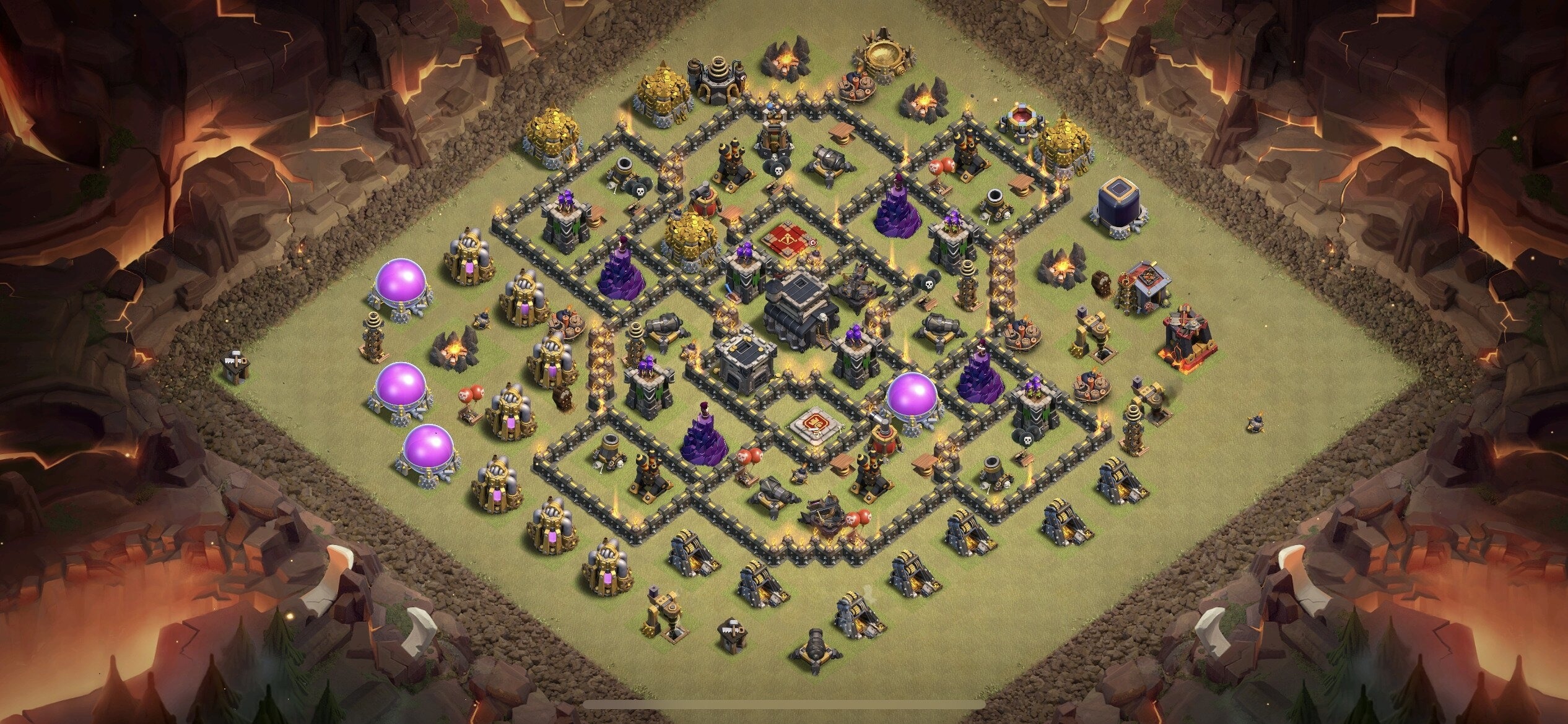 TH9 War Base - Top Town Hall 9 War Base with Link (#10) - Clash of Clans 2025​ TH9 Base