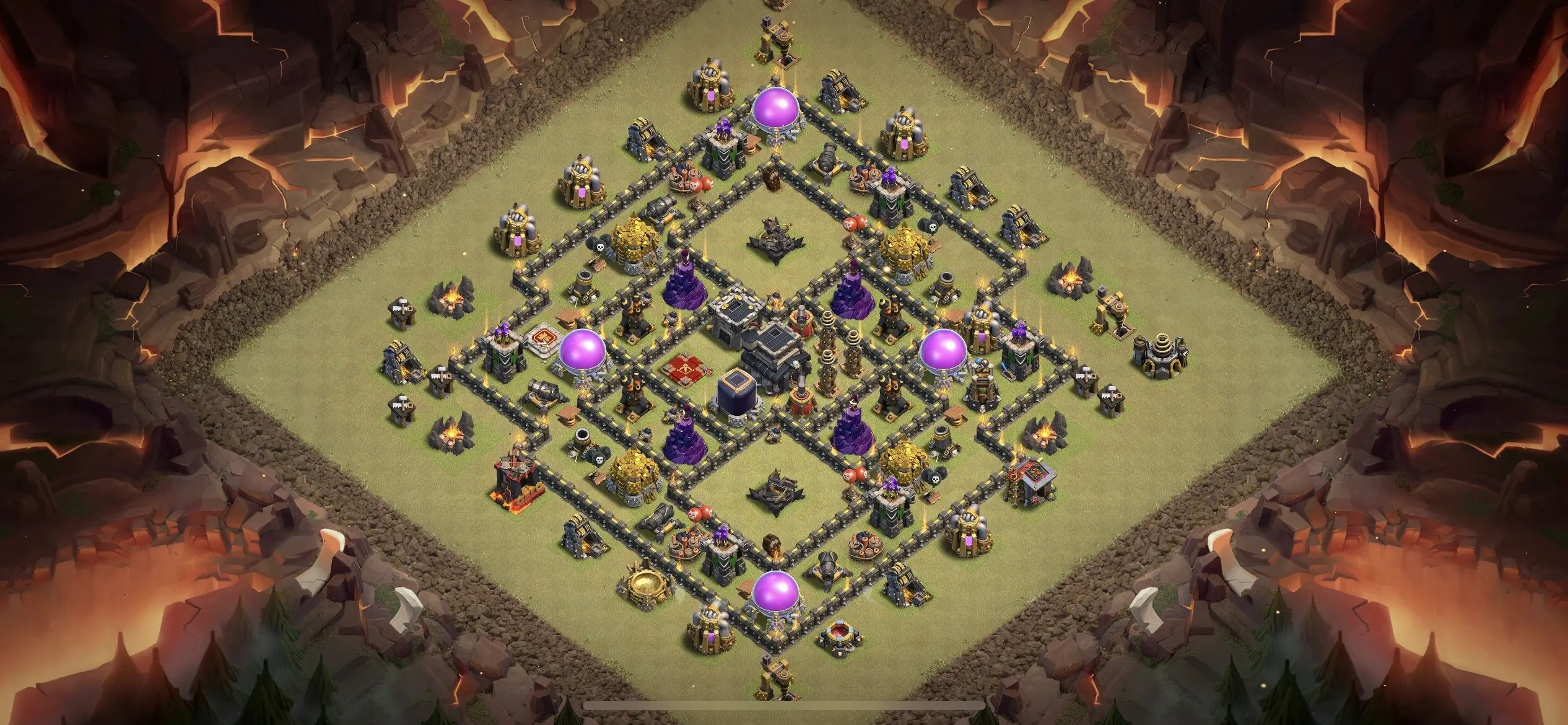 TH9 War Base - Top Town Hall 9 War Base with Link (#11) - Clash of Clans 2025​ TH9 Base