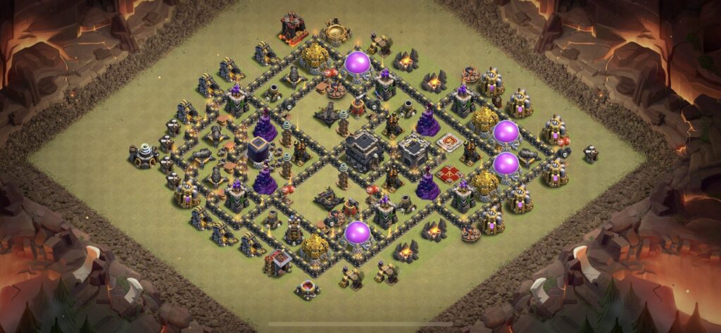 TH9 War Base - Top Town Hall 9 War Base with Link (#14) - Clash of Clans 2025​ TH9 Base