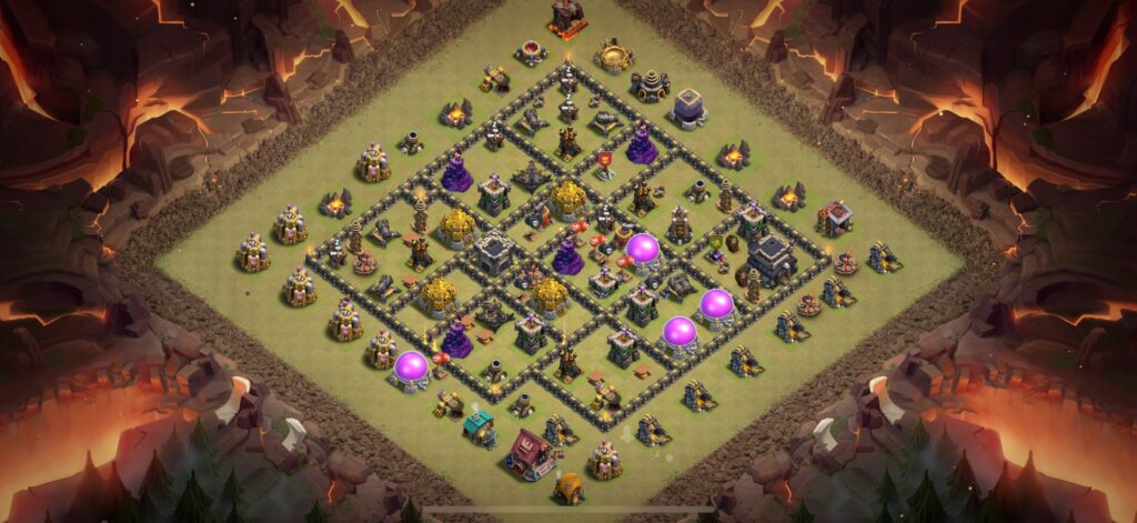 TH9 War Base - Top Town Hall 9 War Base with Link (#15) - Clash of Clans 2025​ TH9 Base