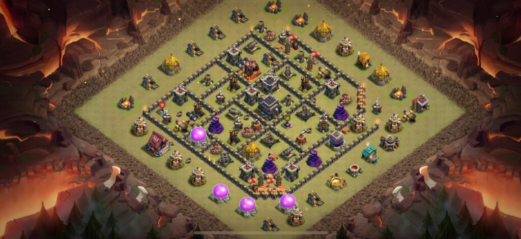 TH9 War Base - Top Town Hall 9 War Base with Link (#16) - Clash of Clans 2025​ TH9 Base