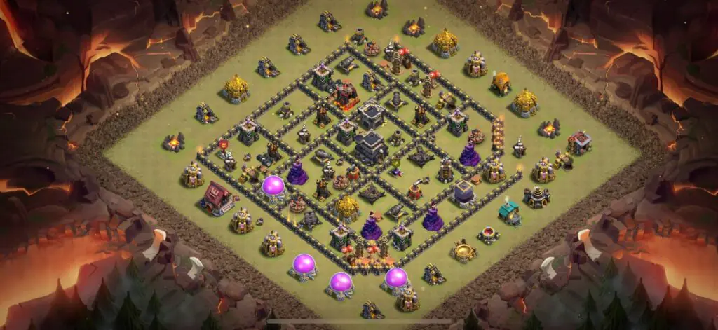 TH9 War Base - Top Town Hall 9 War Base with Link (#16) - Clash of Clans 2025​ TH9 Base