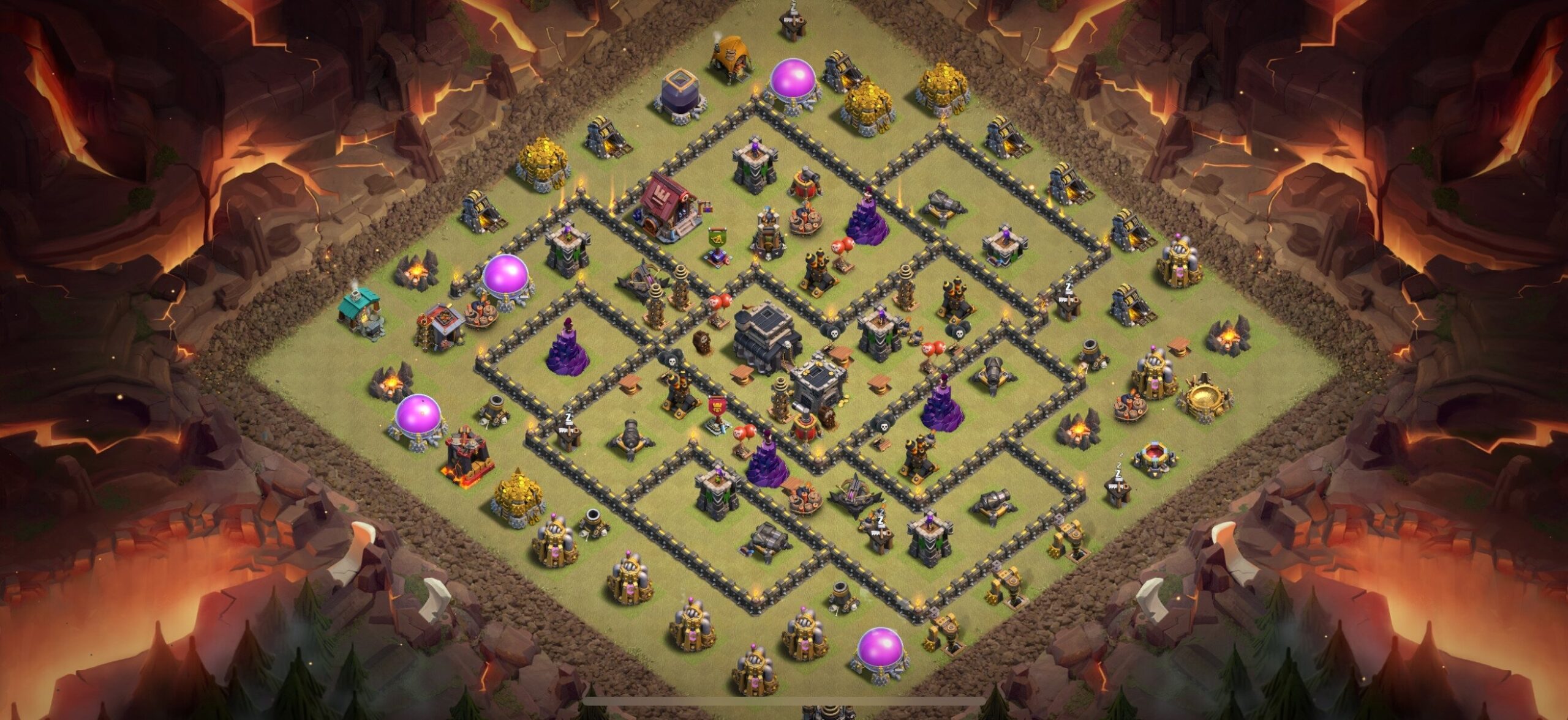 TH9 War Base - Top Town Hall 9 War Base with Link (#18) - Clash of Clans 2025​ TH9 Base