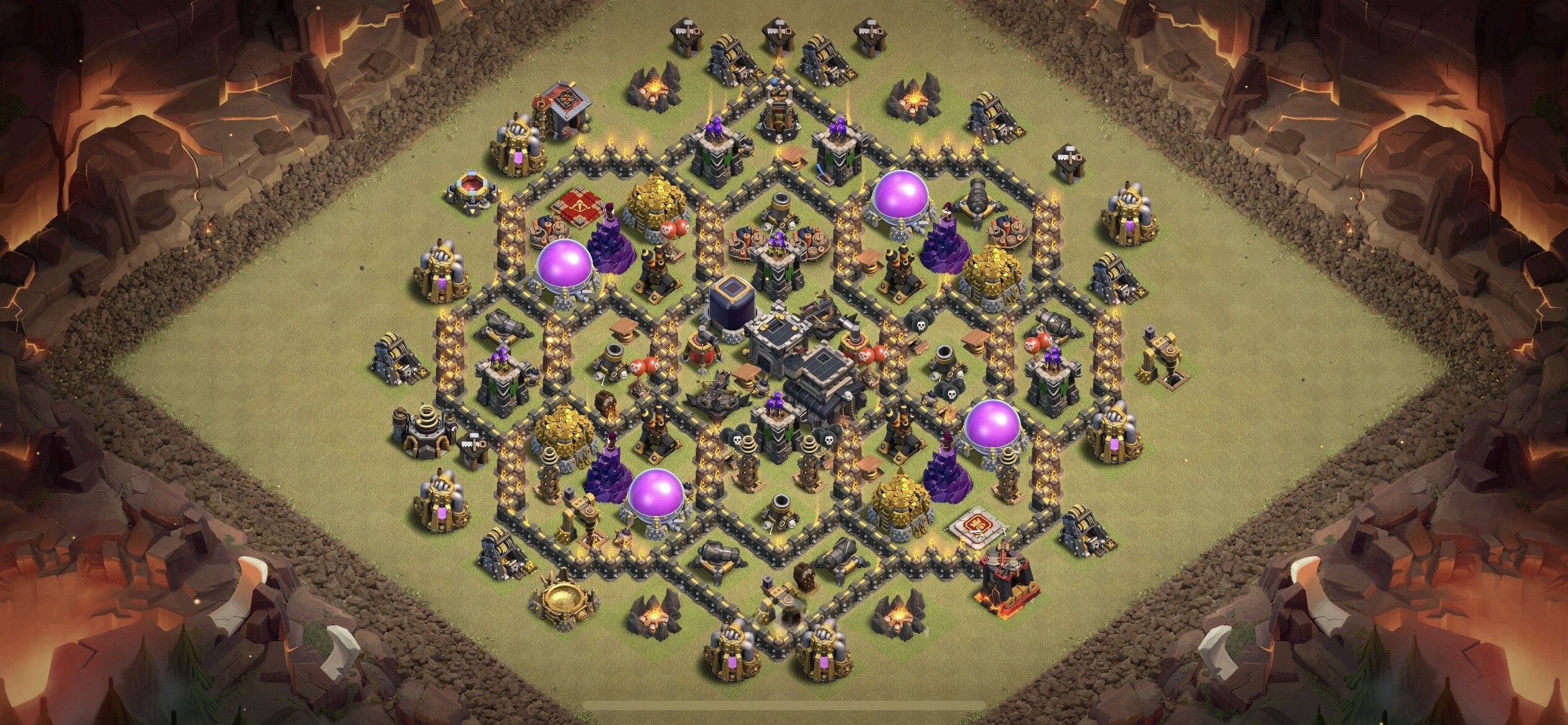 TH9 War Base - Top Town Hall 9 War Base with Link (#2) - Clash of Clans 2025​ TH9 Base