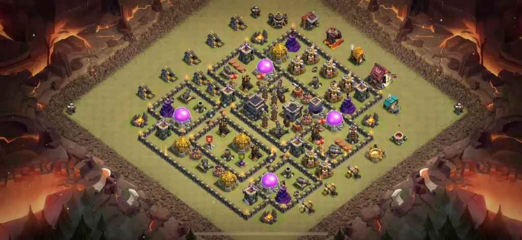 TH9 War Base - Top Town Hall 9 War Base with Link (#28) - Clash of Clans 2025​ TH9 Base